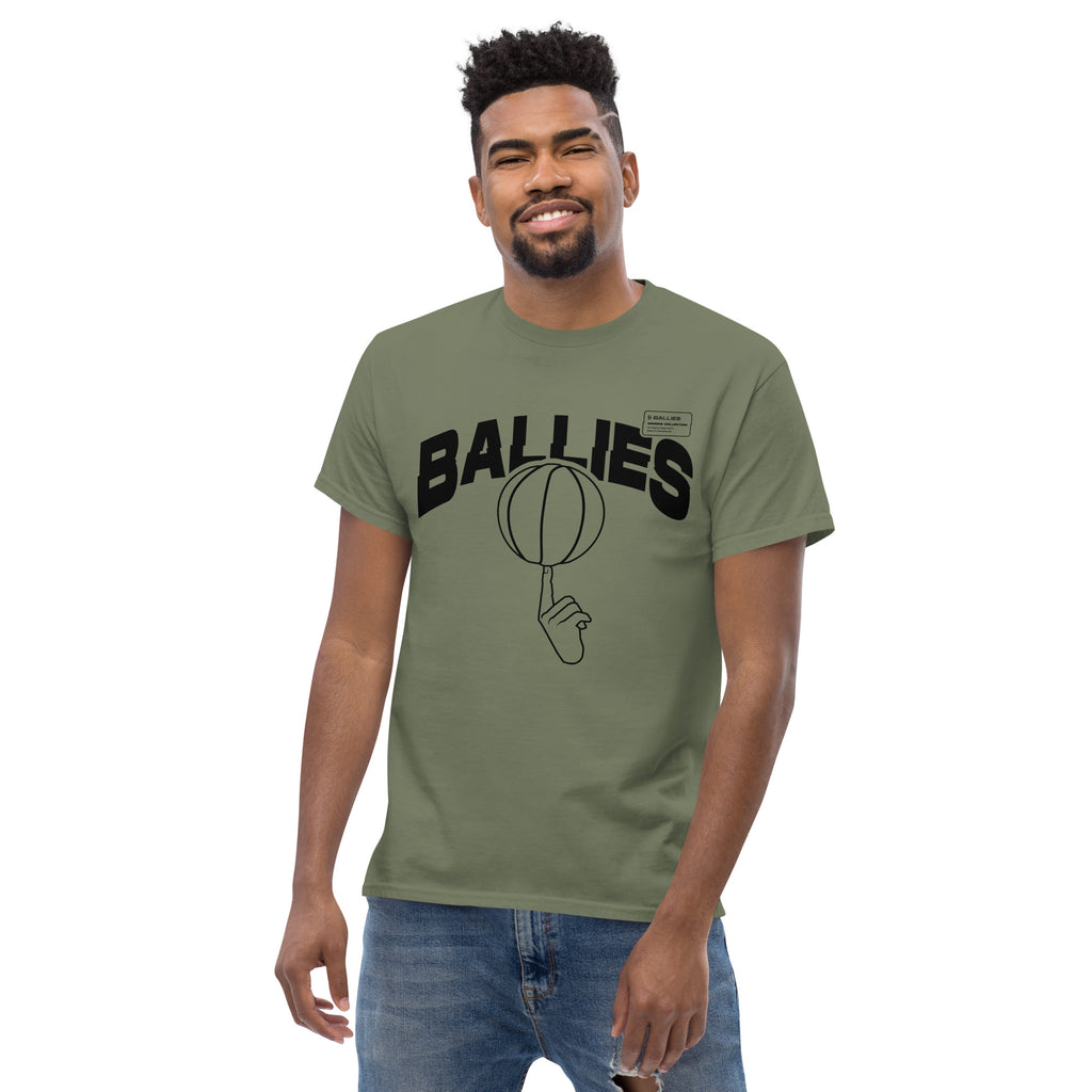 Ballies Emblem Front Print - Military Green T-shirt