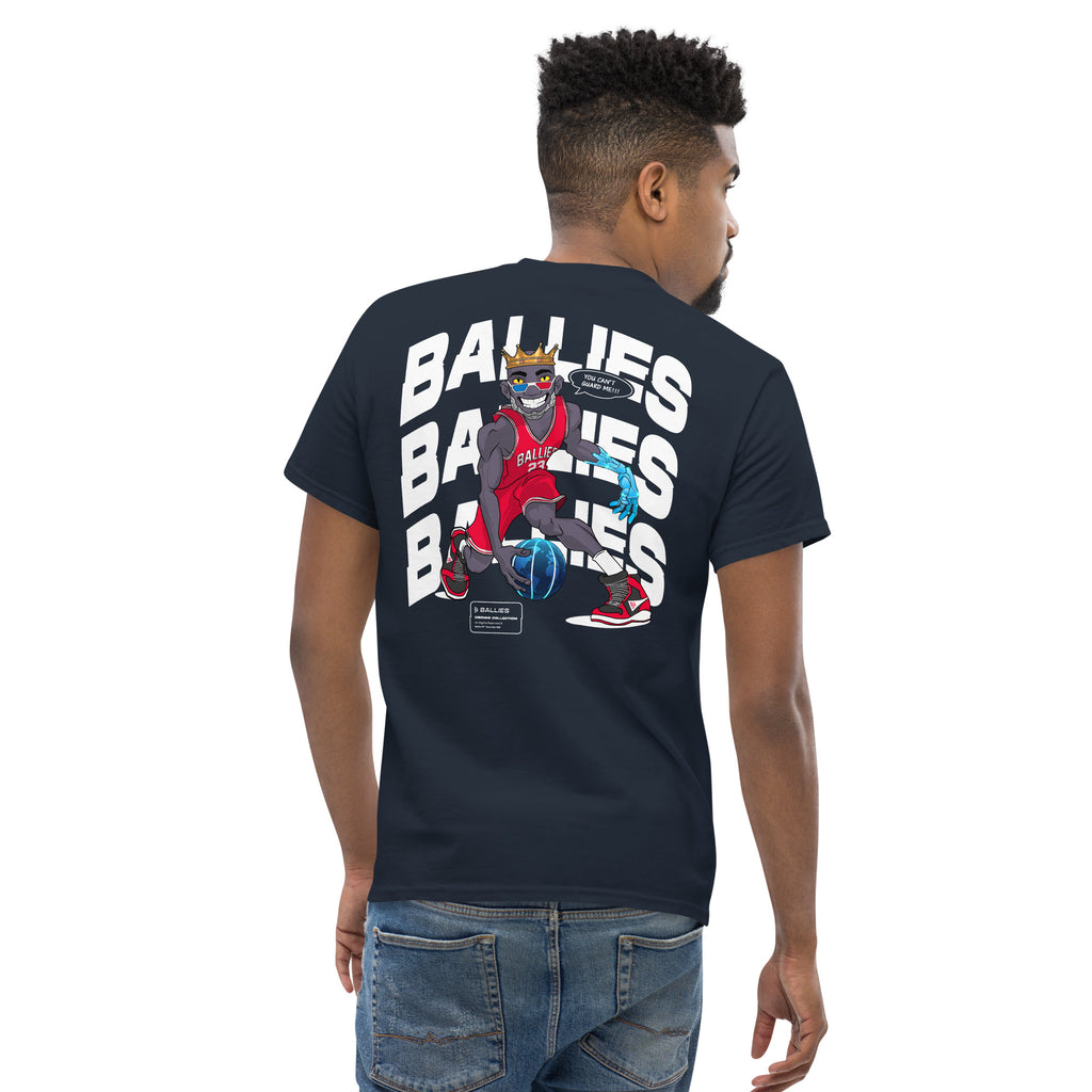 Dribbling Ballie Back Print - Navy T-shirt