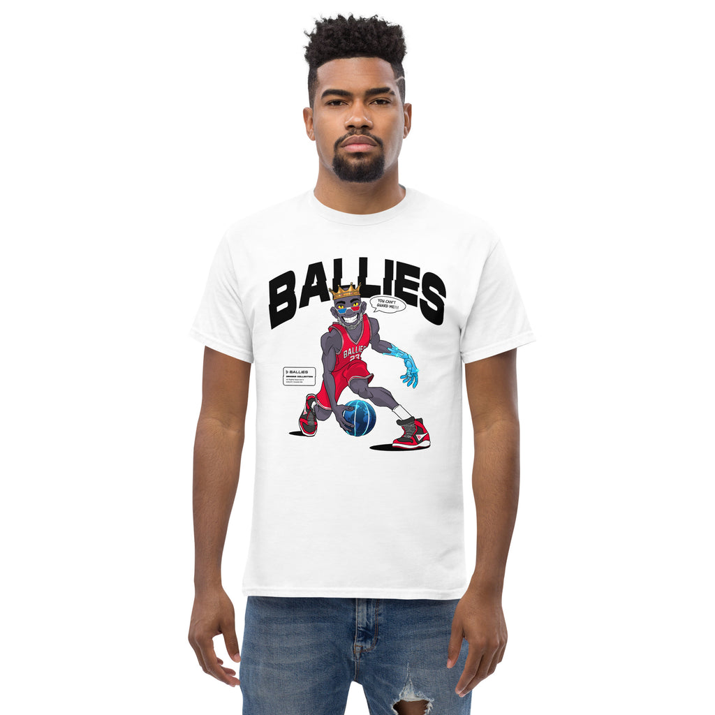 Dribbling Ballie Front Print - White T-shirt