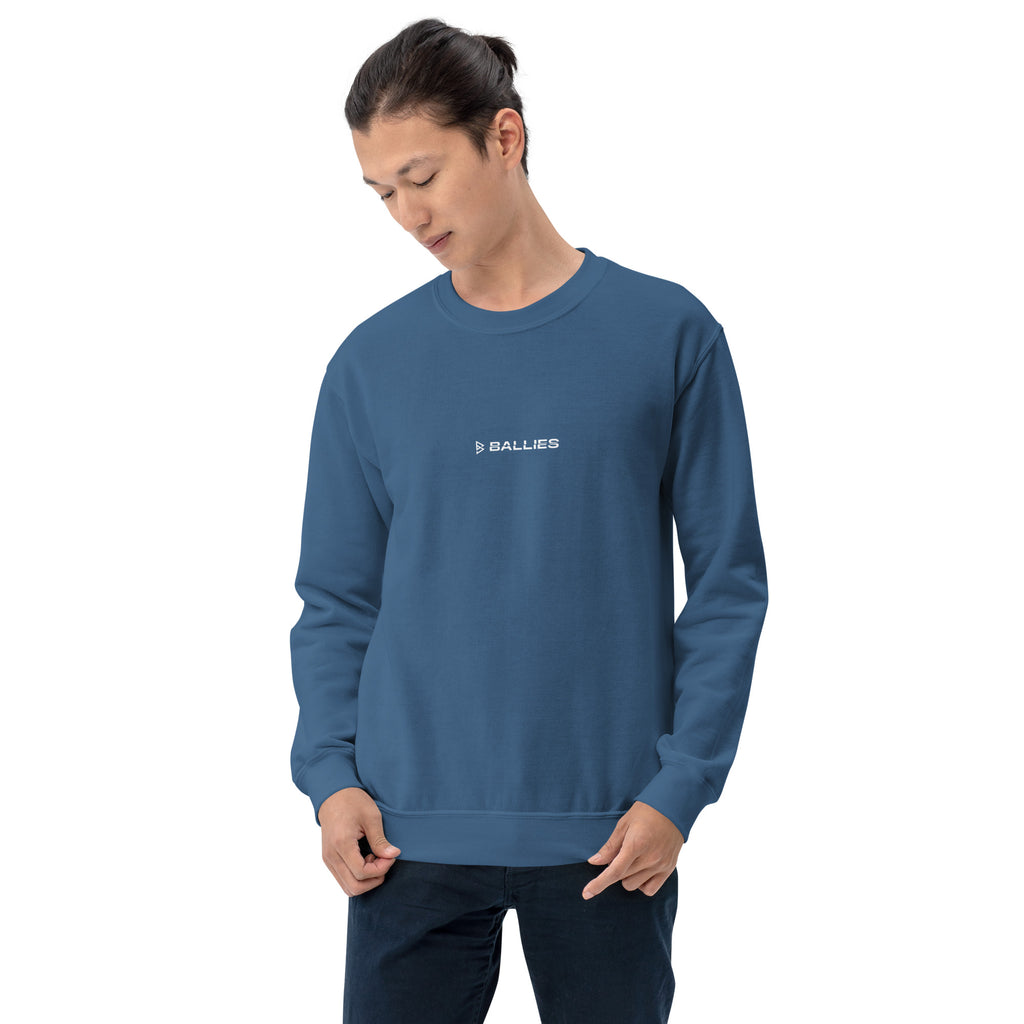 Dribbling Ballie Back Print - Blue Sweatshirt