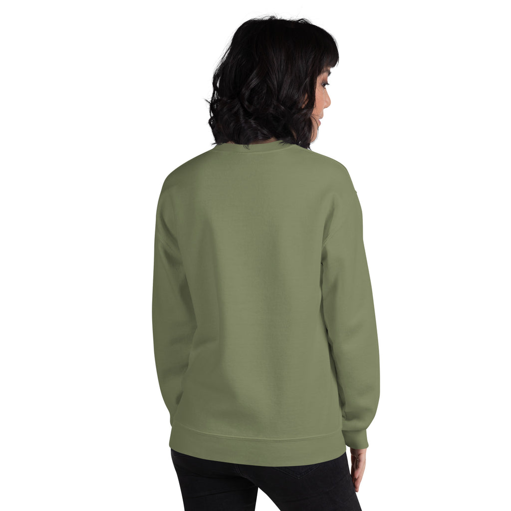 Ballies Emblem Front Print - Military Green Sweatshirt